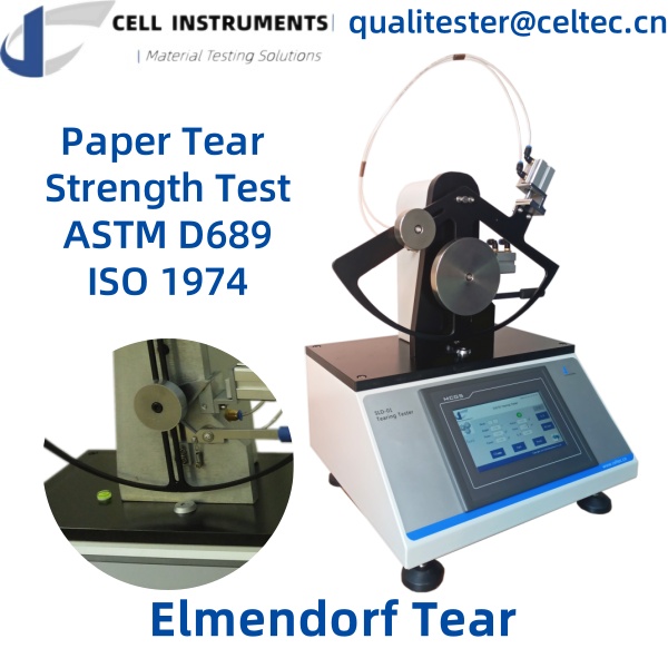 elmendorf tear paper tear strength test ASTM D689 ISO 1974