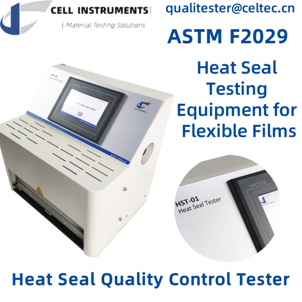 heat seal quality control heat seal testing equipment for flexible films ASTM F2029