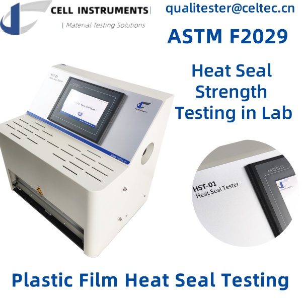 plastic film heat seal testing heat seal strength testing in lab ASTM F2029