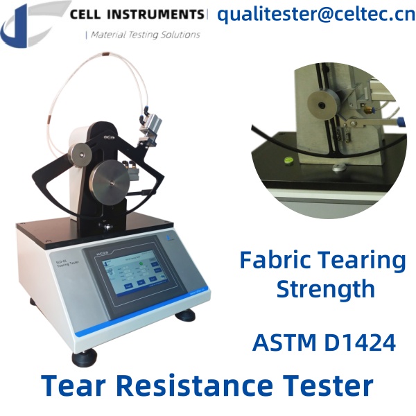 tear resistance tester fabric tearing strength ASTM D1424