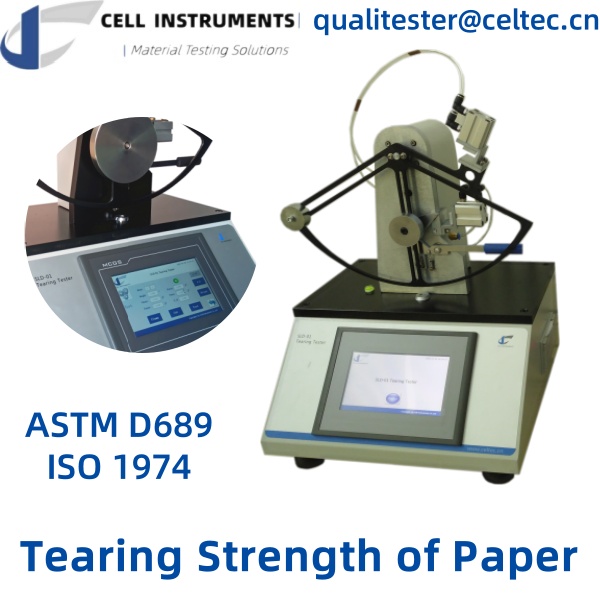 tear strength of paper elmendorf tearing tester ASTM D689 ISO 1974