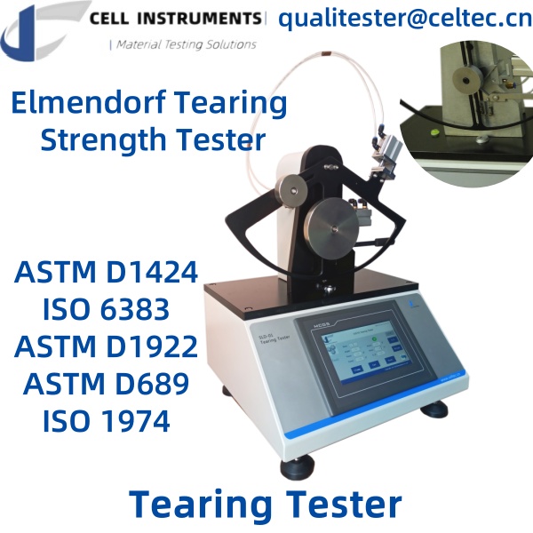 tearing tester elmendorf tearing strength tester ASTM D1424 ISO 6383 ASTM D1922 ASTM D689 ISO 1974