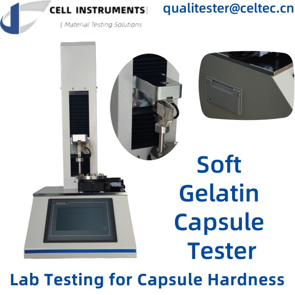 lab testing for capsule hardness soft gelatin capsule tester