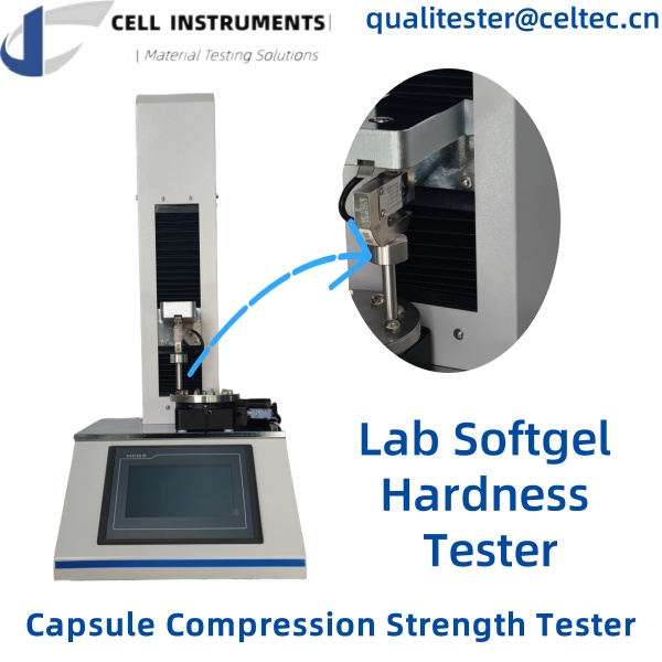 capsule compression strength tester lab softgel hardness tester