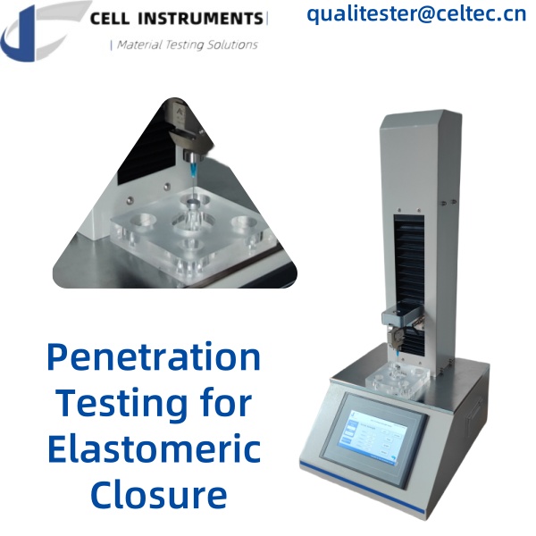 Penetration Testing for Elastomeric Closure ISO 8871-5 usp 381